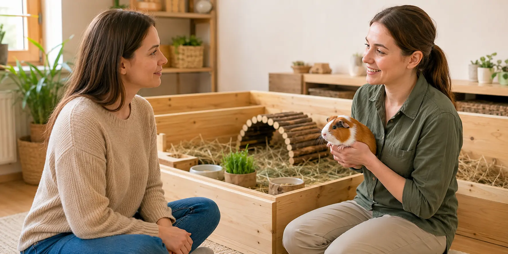 Знакомство с морской свинкой и консультация в Фергане